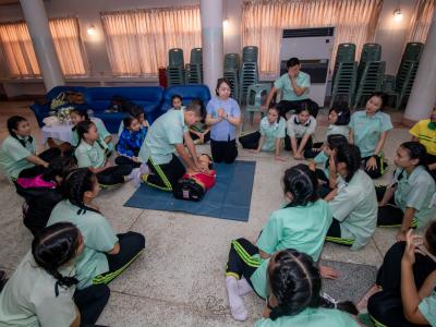 โครงการอบรมเชิงปฏิบัติการ การปฐมพยาบาลเบื้องต้นในโรงเรียน