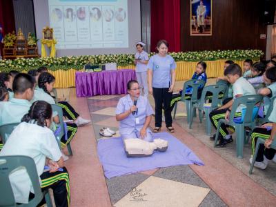 โครงการอบรมเชิงปฏิบัติการ การปฐมพยาบาลเบื้องต้นในโรงเรียน