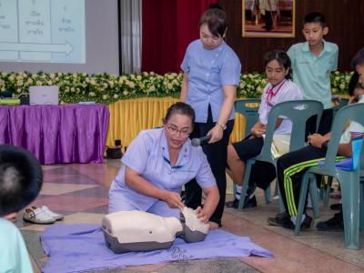 โครงการอบรมเชิงปฏิบัติการ การปฐมพยาบาลเบื้องต้นในโรงเรียน