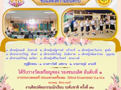 งานศิลปหัตถกรรมนักเรียน ระดับชาติ ครั้งที่ 70 ปีการศึกษา 2565 ภาคเหนือ จังหวัดน่าน