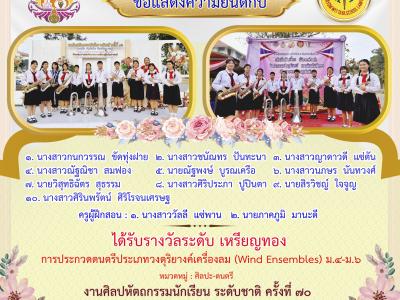 งานศิลปหัตถกรรมนักเรียน ระดับชาติ ครั้งที่ 70 ปีการศึกษา 2565 ภาคเหนือ จังหวัดน่าน