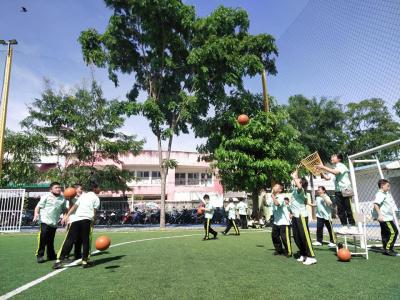 พื้นฐานการฝึกกีฬาแชร์บอล ป.4