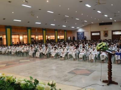 พิธีมอบใบประกาศนียบัตรทักษะกีฬาเทควันโดขั้นพื้นฐาน ระดับชั้น ป.1-3