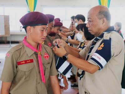โรงเรียนมัธยมวิทยาได้จัดการฝึกอบรมโครงการสร้างจิตสำนึกพลเมืองดีวิถีประชาธิปไตย ให้กับเหล่าลูกเสือ กกต.