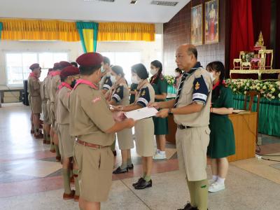 โรงเรียนมัธยมวิทยาได้จัดการฝึกอบรมโครงการสร้างจิตสำนึกพลเมืองดีวิถีประชาธิปไตย ให้กับเหล่าลูกเสือ กกต.