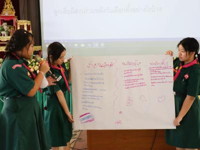โรงเรียนมัธยมวิทยาได้จัดการฝึกอบรมโครงการสร้างจิตสำนึกพลเมืองดีวิถีประชาธิปไตย ให้กับเหล่าลูกเสือ กกต.