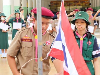 โรงเรียนมัธยมวิทยาได้จัดการฝึกอบรมโครงการสร้างจิตสำนึกพลเมืองดีวิถีประชาธิปไตย ให้กับเหล่าลูกเสือ กกต.
