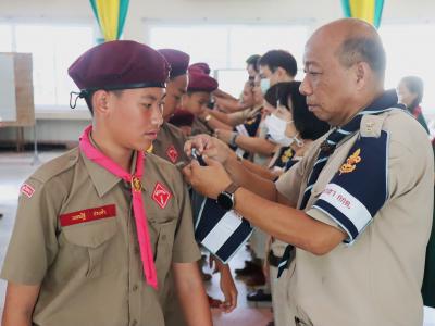 โรงเรียนมัธยมวิทยาได้จัดการฝึกอบรมโครงการสร้างจิตสำนึกพลเมืองดีวิถีประชาธิปไตย ให้กับเหล่าลูกเสือ กกต.