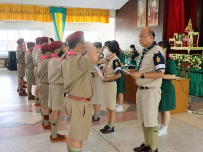 โรงเรียนมัธยมวิทยาได้จัดการฝึกอบรมโครงการสร้างจิตสำนึกพลเมืองดีวิถีประชาธิปไตย ให้กับเหล่าลูกเสือ กกต.