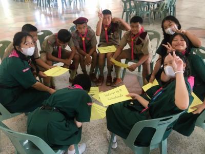 โรงเรียนมัธยมวิทยาได้จัดการฝึกอบรมโครงการสร้างจิตสำนึกพลเมืองดีวิถีประชาธิปไตย ให้กับเหล่าลูกเสือ กกต.