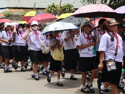 ประเพณีแห่เทียนพรรษา ตัวแทนระดับชั้นประถมศึกษา