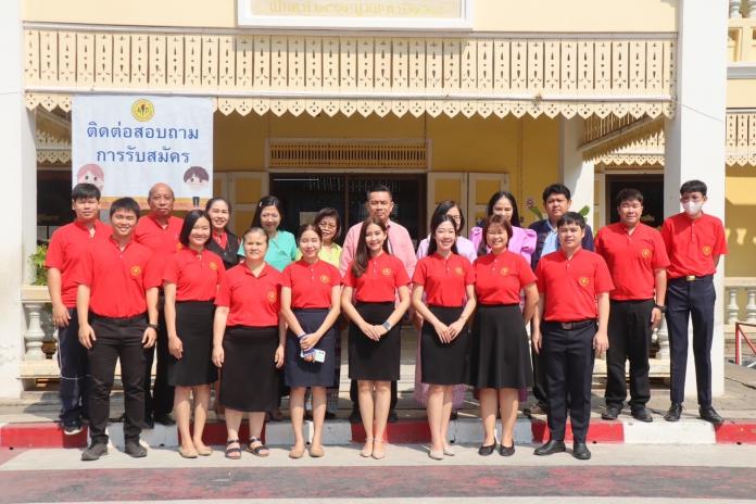 คณะกรรมการประเมินโครงการสถานศึกษาสีขาวปลอดยาเสพติดและอบายมุขประจำปีการศึกษา 2565